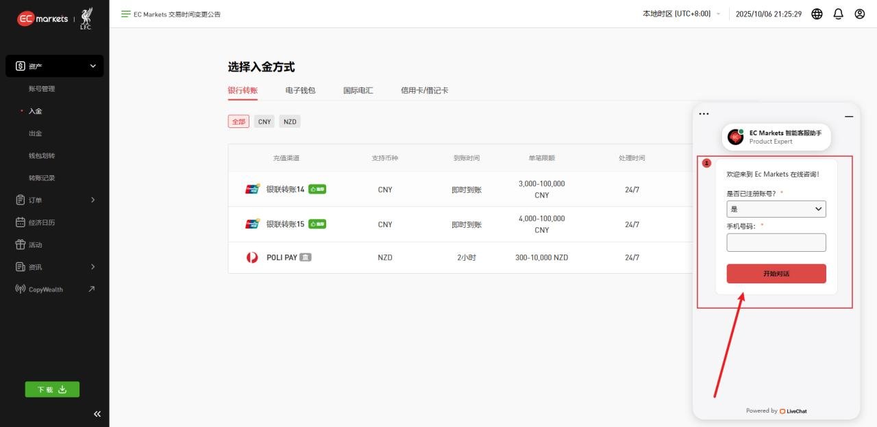 注册/MT4·MT5下载/模拟账户申请/出入金等-EC Markets官网